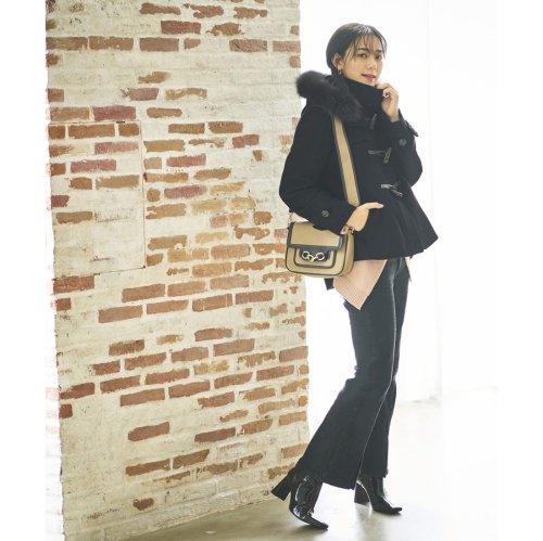 PRADA ダッフルコート 実直 ブラック サイズ44