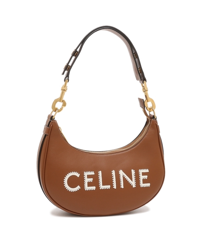 【お買い得】CELINE ショルダーバッグ レザー ブラウン