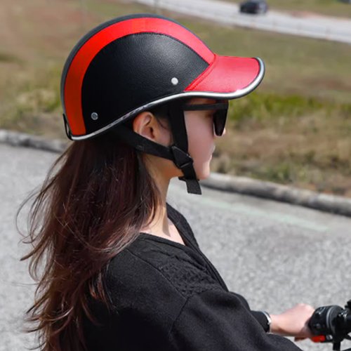 miniministore(ミニミニストア)/自転車ヘルメットおしゃれ帽子型ヘルメット/レッド