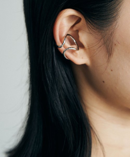 marjour(マージュール)/[NICKEL FREE]DOUBLE STRAND EARCUFF/シルバー