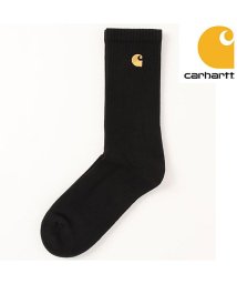 TopIsm(トップイズム)/Carhartt カーハート ワンポイントチェイス メンズ ソックス 靴下 下着 インナー/ブラック