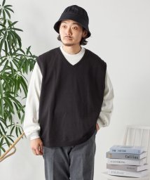 SHIPS any MEN/SHIPS any: COTTON USA ガーメントダイ スウェット Vネック ベスト◇/505479753