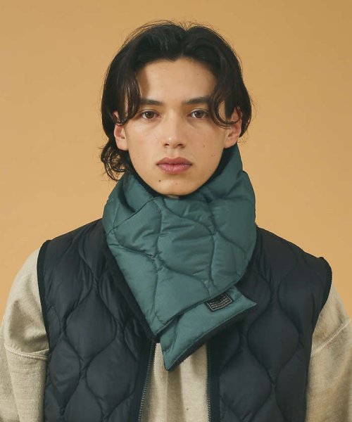 ABAHOUSE(ABAHOUSE)/【TAION /タイオン】MILITARY REVERSIBLE　SCARF/ミ/ダークグリーン
