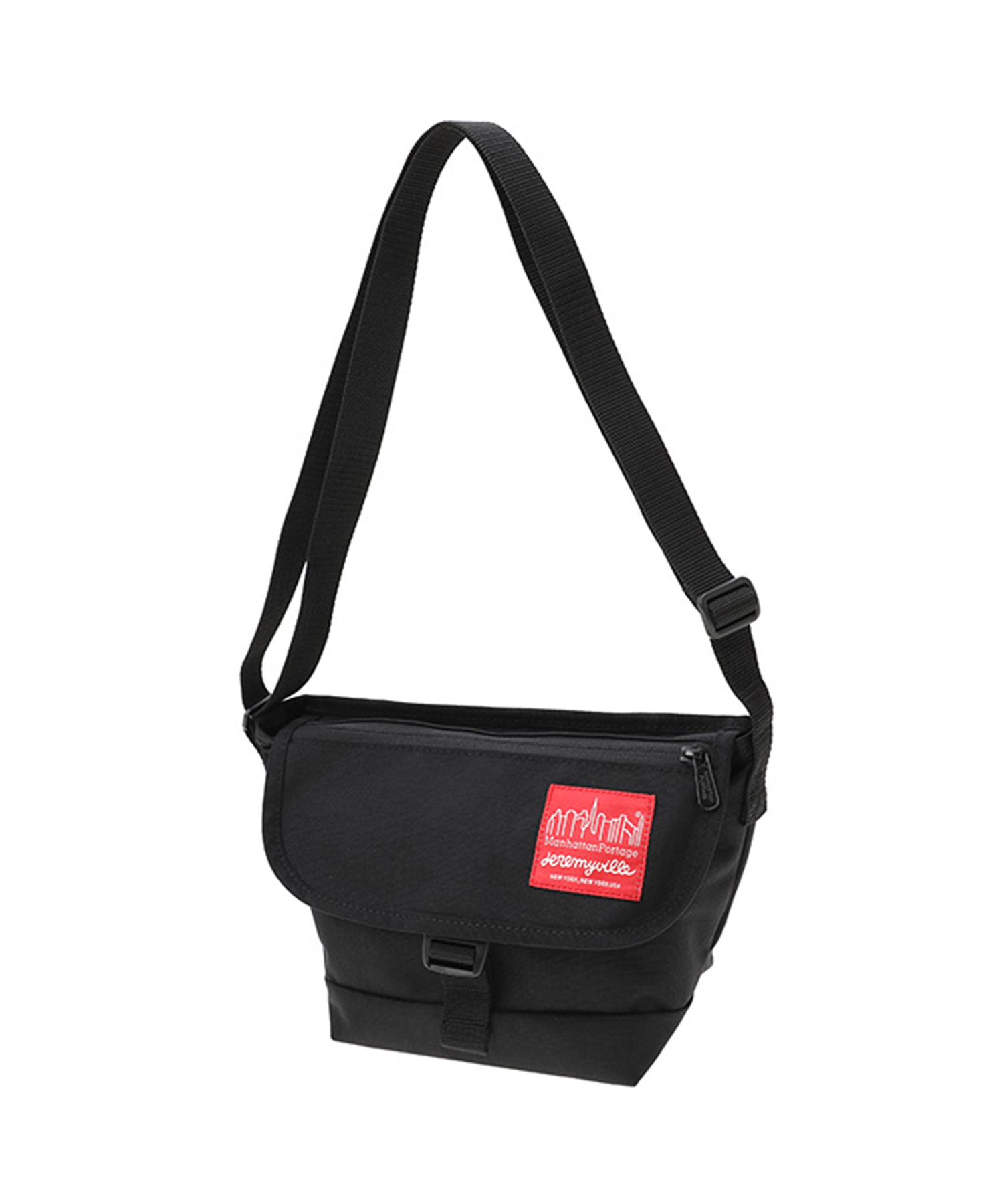 Nylon Messenger Bag Flap Zipper Pocket Jeremyville NYC(505476271