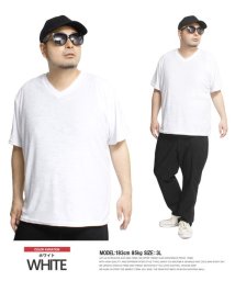 one colors/半袖 Tシャツ メンズ 大きいサイズ Vネック パイル素材 シンプル 無地 カットソー VネックTシャツ パイル生地 トップス ルームウェア 部屋着 スポーツ /505478392