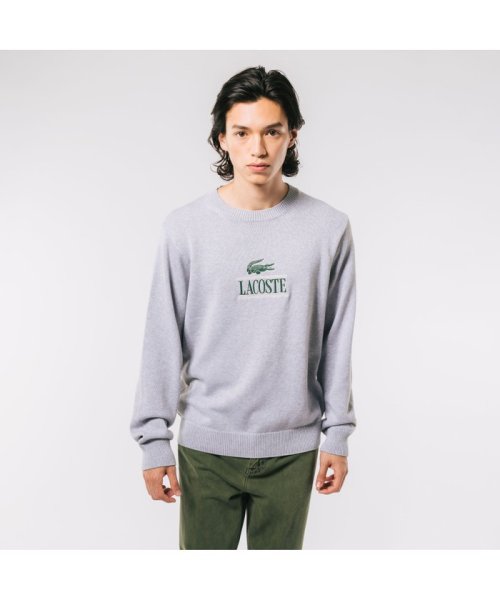 LACOSTE Mens(ラコステ　メンズ)/クラシックニットセーター/グレー