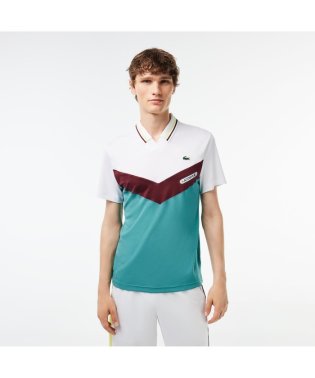 LACOSTESPORTS MENS/『ダニエル・メドベージェフ』Vネックプルオーバーポロシャツ/505480023