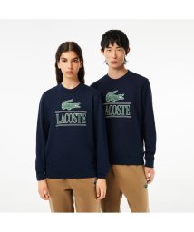 LACOSTE UNISEX(ラコステ　ユニセックス)/3Dプリントクラシッククルーネックスウェット/ネイビー