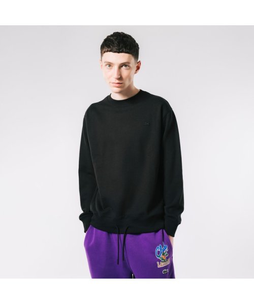 裾ドローストリング入りクルーネックスウェット 