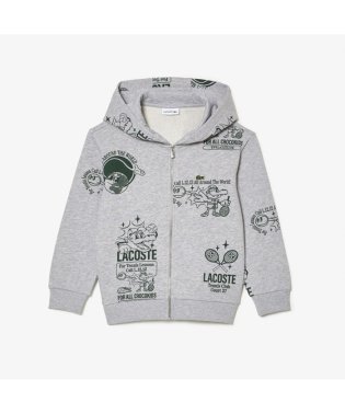 LACOSTE KIDS/JUNIOR総柄ジップアップフーディー/505480048