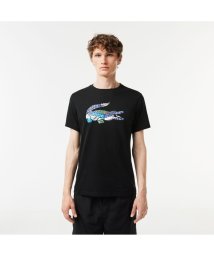 LACOSTESPORTS MENS(ラコステスポーツ　メンズ)/コラージュワニロゴクルーネックTシャツ/ブラック