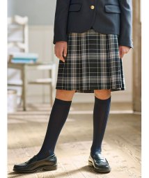 KUMIKYOKU KIDS/【150－170cm】ウール綾チェック スカート（リボン付き）/505481589