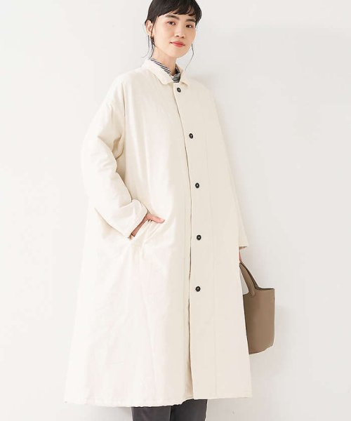 collex(collex)/【yarmo】 Quilting Lab Coat キルティングラボコート/オフホワイト