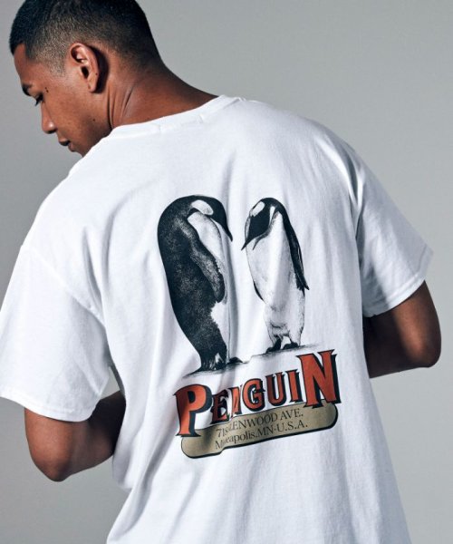 Penguin by Munsingwear(ペンギン　バイ　マンシングウェア)/REAL PENGUIN PRINT T－SHIRT / リアルペンギンプリントTシャツ【アウトレット】/ホワイト