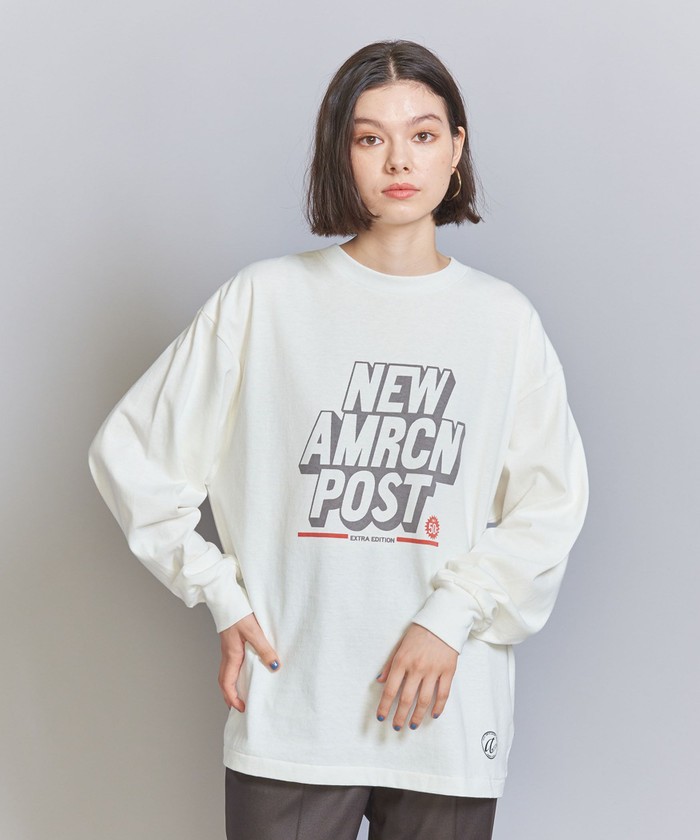 別注】＜AMERICANA＞オーバーサイズ プリントロングスリーブ Tシャツ