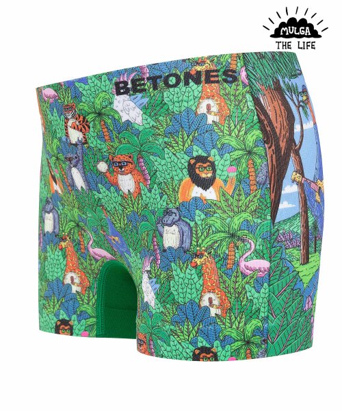 MAISON mou(メゾンムー)/【BETONES/ビトーンズ】「MULGA THE LIFE×BETONES」コラボ アンダーウェア ボクサー キッズ MULGA－MTL001K/グリーン