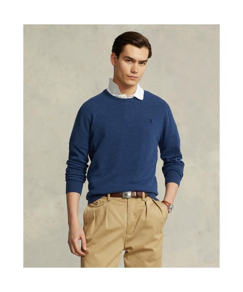 POLO RALPH LAUREN(POLO RALPH LAUREN)/ウール クルーネック セーター/410ネイビー