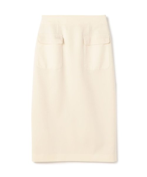 Ballsey(Ballsey)/ブラッシュドサテン サイドポケットタイトスカート/11ホワイト