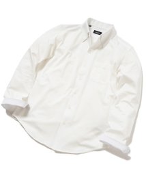 Men's Bigi(メンズビギ)/ハイゲージツイルワンピースカラーボタンダウンドレスシャツ/ホワイト