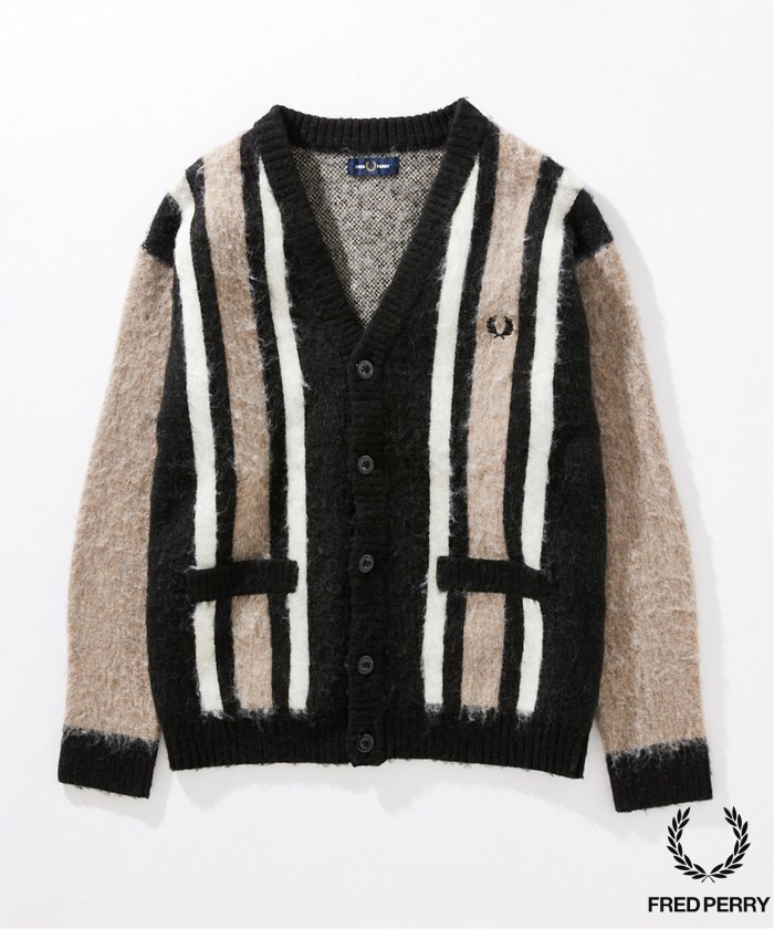 FRED PERRY / フレッドペリー】別注 Fluffy ニットカーディガン