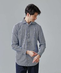 ABAHOUSE(ABAHOUSE)/【FLEX SHIRTS】マルチストレッチ ナローストライプ シャツ/ネイビー