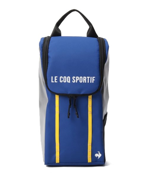 le coq sportif GOLF (ルコックスポルティフ（ゴルフ）)/縦型ポーチ (カスタマイズモデル) 約18×36×12(cm)/ブルー×グレー
