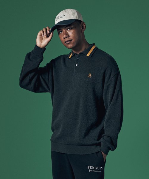 Penguin by Munsingwear(ペンギン　バイ　マンシングウェア)/CLASSIC LINKS POLO SWEATER / クラシックリンクスポロセーター【アウトレット】/グリーン