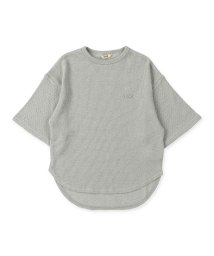 FITH(フィス)/スラブワッフル 7分袖 Tシャツ/グリーン