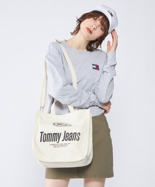 TOMMY JEANS(トミージーンズ)/【オンライン限定カラーあり】キャンバストートバッグ/オフホワイト