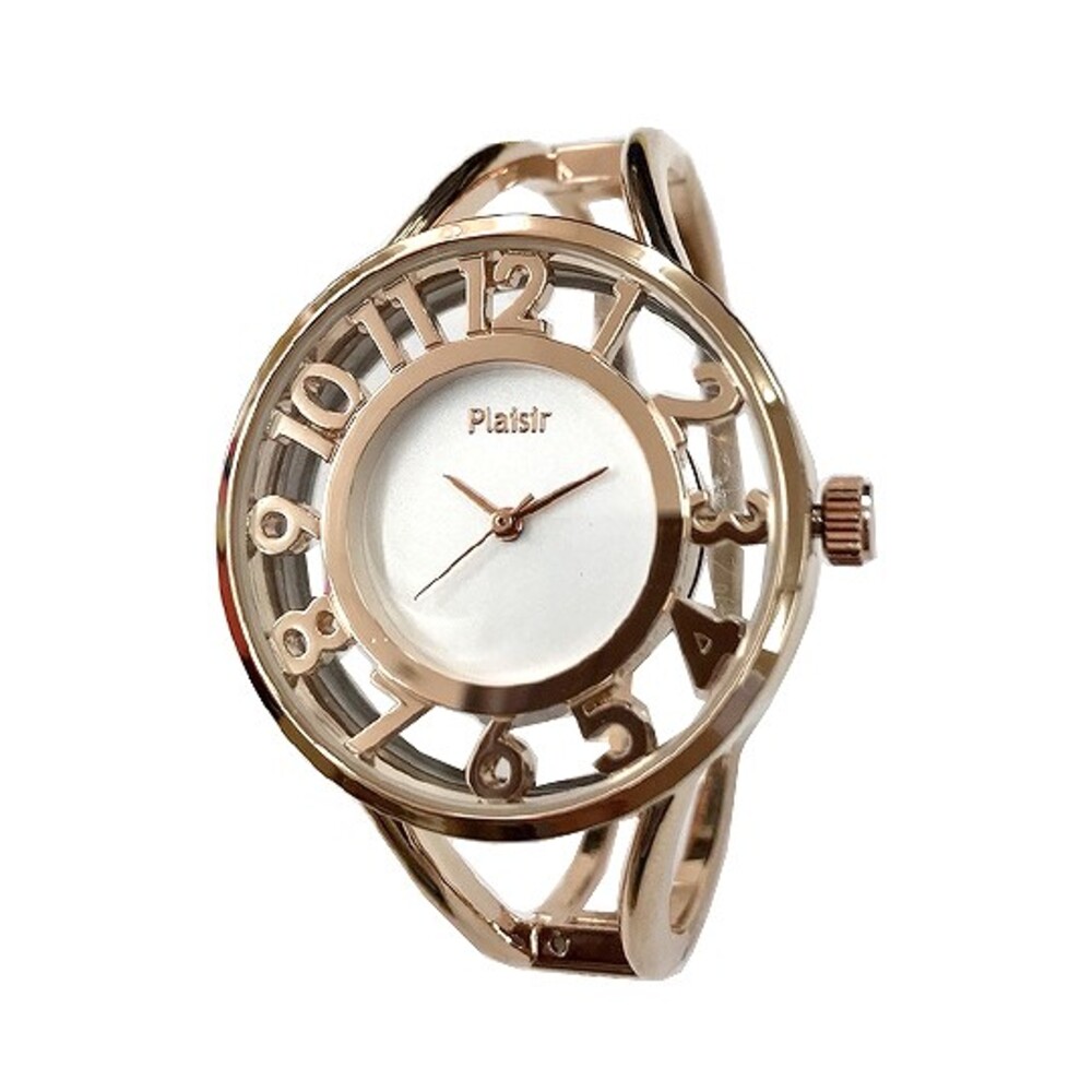 Plaisir プレジール NTK－247 ニッケルフリーバングルウォッチ