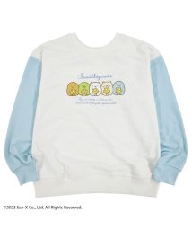 SUMIKKOGURASHI(すみっコぐらし)/すみっコぐらし トレーナー キッズ 子供 長袖 2way リバーシブル プリント 裏毛 San－X/オフホワイト