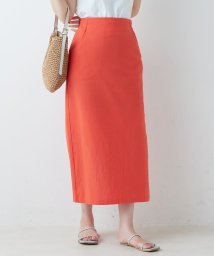 OLIVE des OLIVE(オリーブデオリーブ)/【natural couture】涼しげナロースカート/オレンジ