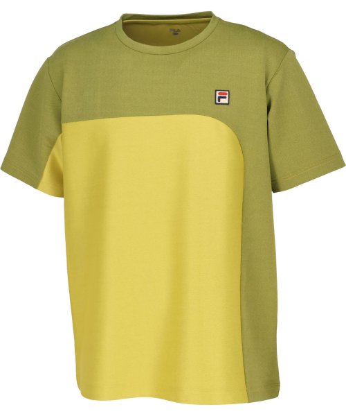 FILA（ZETT Mens）(フィラ（ゼット　メンズ）)/【テニス】デニムニット クルーネックTシャツ メンズ/イエロー