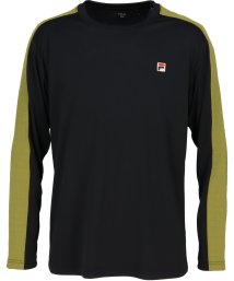 FILA（ZETT Mens）(フィラ（ゼット　メンズ）)/【テニス】デニムニットライン クルーネック ロングスリーブTシャツ メンズ/ブラック