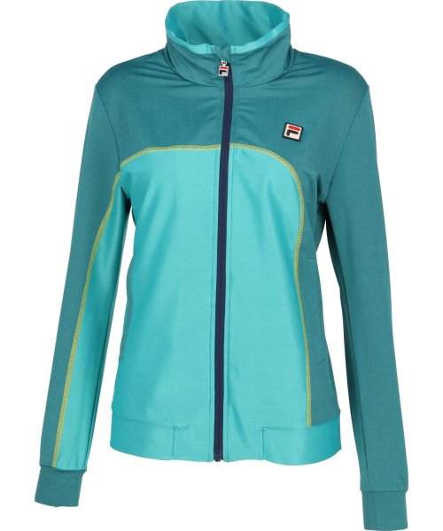 FILA（ZETT Ladies）(フィラ（ゼット　レディース）)/【テニス】デニムニット トラックジャケット レディース/ターコイズ