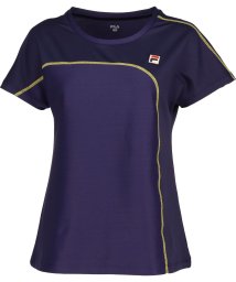FILA（ZETT Ladies）(フィラ（ゼット　レディース）)/【テニス】デニムニット クルーネック Tシャツ レディース/ネイビー