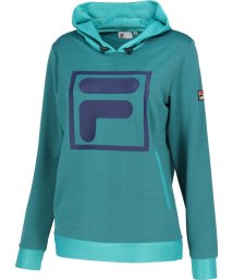 FILA（ZETT Ladies）(フィラ（ゼット　レディース）)/【テニス】デニムニット プルオーバーフーディ レディース/ターコイズ