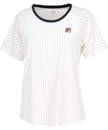 FILA（ZETT Ladies）(フィラ（ゼット　レディース）)/【テニス】ドッキング クルーネック Tシャツ レディース/オフホワイト