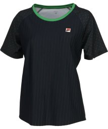 FILA（ZETT Ladies）(フィラ（ゼット　レディース）)/【テニス】ドッキング クルーネック Tシャツ レディース/ブラック