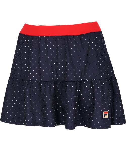 FILA（ZETT Ladies）(フィラ（ゼット　レディース）)/【テニス】スクエアドット フレアスコート レディース/ネイビー