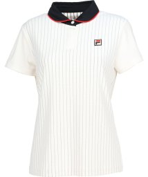 FILA（ZETT Ladies）(フィラ（ゼット　レディース）)/【テニス】ストライプジャガード ポロシャツ レディース/オフホワイト