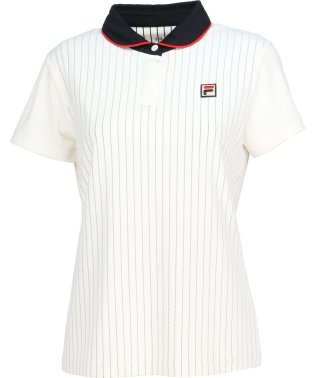 FILA（ZETT Ladies）/【テニス】ストライプジャガード ポロシャツ レディース/505487143