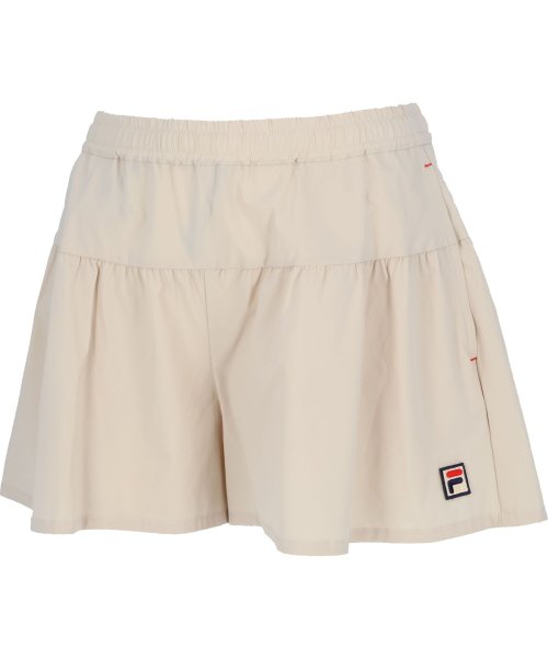 FILA（ZETT Ladies）(フィラ（ゼット　レディース）)/【テニス】無地 キュロットパンツ レディース/ベージュ