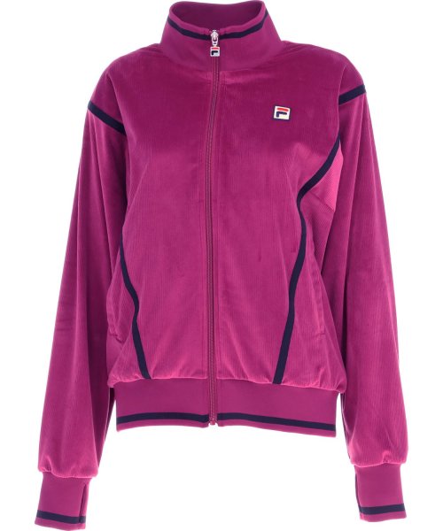 FILA（ZETT Ladies）(フィラ（ゼット　レディース）)/【テニス】コーデュロイニット ドルマンスリーブジャケット レディース/ワイン