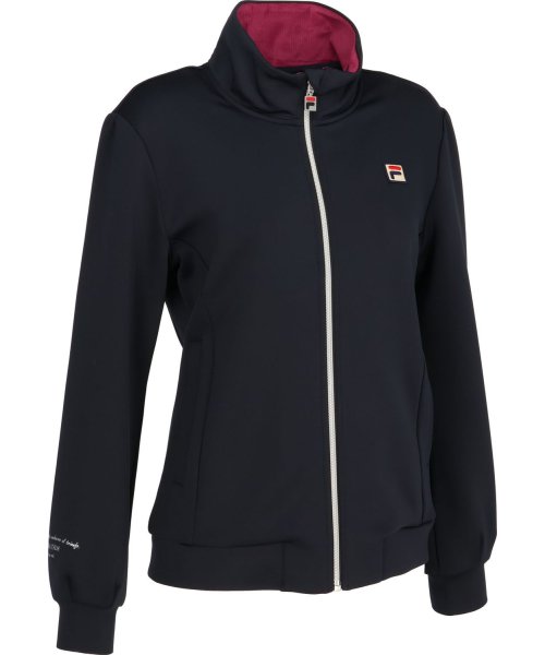 FILA（ZETT Ladies）(フィラ（ゼット　レディース）)/【テニス】無地 トラックジャケット レディース/ブラック