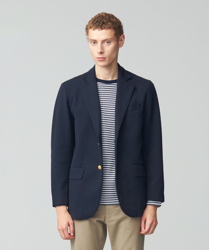 美品✨　23AW　現行　ジェイプレス　ミラノリブ　ニットジャケット　ネイビー　L 美品✨ 23AW 現行 ジェイプレス ミラノリブ ニットジャケット