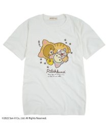RIRAKKUMA(リラックマ)/リラックマ サンエックス Tシャツ 半袖 プリント 刺繍/ホワイト