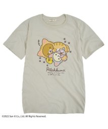 RIRAKKUMA(リラックマ)/リラックマ サンエックス Tシャツ 半袖 プリント 刺繍/ベージュ
