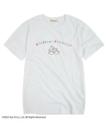 RIRAKKUMA(リラックマ)/リラックマ サンエックス Tシャツ 半袖 プリント 刺繍/ホワイト系1