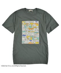 RIRAKKUMA(リラックマ)/リラックマ サンエックス Tシャツ 半袖 プリント 刺繍/グリーン